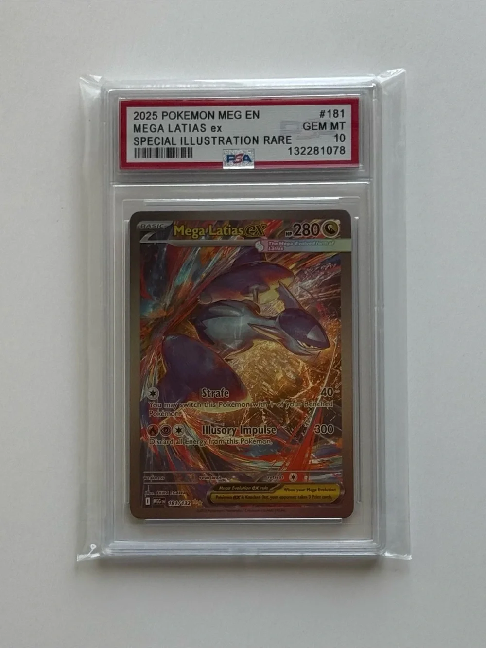 2025 Pokemon MEGA EVOLUTION SPECIAL ILLUSTRATION RARE 181 Mega Latias EX Fan Art